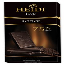 Heidi Intense 75% Dark Chocolate Bar 80g (12-pack), 1
