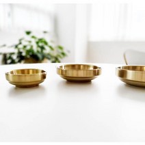 키친앤유 티타늄 코리아 찬기 국내생산 스텐 이중 한정식 업소용 반찬 그릇 고급 식기 종지, 7호