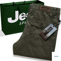 지프바지 jeep 캐주얼 남성용 와이드 일자 순면 카고 긴바지