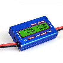 호닝가이드 날연마디지털 전력계 와트 미터 DC 60V 100A 밸런스 전압 배터리 검사기 RC, CHINA, Blue