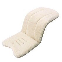 유모차 방한 방풍 커버 절충형 좌석 토끼 모피 범용 따뜻한 겨울 쿠션 의자 쿠션, 베이지