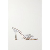 [정품] MALONE SOULIERS 말론슐저 줄리아 90 장식 PVC 메탈릭 가죽 뮬 샌들 [관부과세포함]