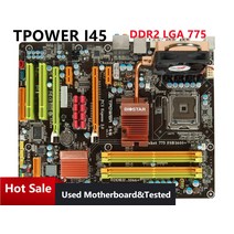 BIOSTAR TPOWER I45 용 데스크탑 마더보드 P45 LGA 775 DDR2 SATA2 USB2.0 ATX, 한개옵션0