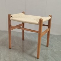 북유럽풍 원목 라탄 벤치 풋스툴 화장대 의자, D