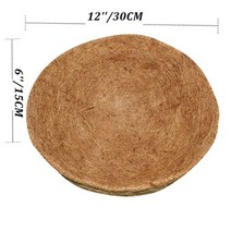 야자매트 계단미끄럼방지 1pcs 코코넛 팜 쿠션 플라스틱 꽃 냄비 광장 원예 믹스 토양, (12인치)