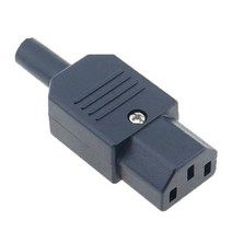 IEC320 C14 C13 전기 AC 소켓 3 암 수 인렛 플러그 커넥터 핀 마운트, 4