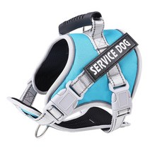 직거래 애견용품 강아지 견인끈 반사 애견 가슴끈 산책 강아지끈 방폭충돌, 스카이 블루, 옵션2