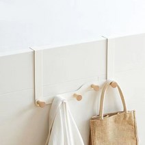 레디박스 공간활용 우드 문걸이 도어행거 후크 길이 20cm, 화이트, 5개