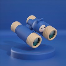 바디캠 미니 귀여운 어린이 쌍안경 줌 렌즈 휴대용 분리형 디자인 야외 장난감 망원경 소년 소녀를 위한, 02 Blue