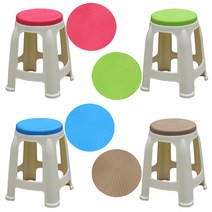 fs 투톤원형보조플라스틱의자보조의자작은의자, 카멜