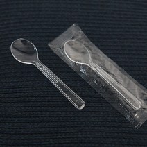 다포장 SGR-투명스푼-소(개별포장) 100개 요거트숟가락 미니스푼 요플레수저, 1봉