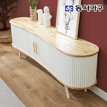 동서가구 네오 알로세 고무나무 원목 템바보드 TV다이 거실장 1800 NEO924, 네추럴화이트
