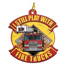 크리스마스소품 장식 크리스마스 트리 장식 소방관 유니폼 헬멧 나무 장식 경찰 군인 집, 06 G06