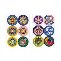 고퀄리티 꾸미기재료 (3장1세트) 스티커B (쏘잇) 전통무늬