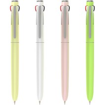 모리스 스타플로 마일드 3색 볼펜 낱개 / 다색 볼펜 / 저점도 잉크 / 부드러운 필기감 / 선명한 컬러 / 하이브리드 팁 / 부드러운 노크 버튼 / 독특한 헤더 디자인, Pure White (퓨어 화이트)