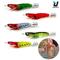 1+1 오니비 쭈꾸미애기 쭈꾸미 갑오징어 LED 발광 꼬마 에기, 수박x2개