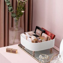 살림일기 사각 화장품 정리함, 사각화장품트레이 - 핑크