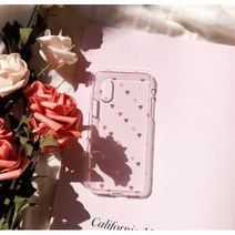아깃자깃켓 럽럽 하트패턴 아이폰케이스
