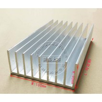고전력 알루미늄 라디에이터 히터 100x40x200mm 전력 증폭기 회로 기판 방열판