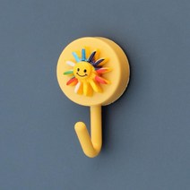 사랑스러운 작은 접착 후크 수건 브러시 스폰지 걸이 후크 자체 접착 벽 걸이 과일 야채 동물 모양 후크, 8