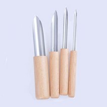 도예 조소 점토 피스 도구 세트 스테인레스 스틸 쉐이핑 도자기 모델링 블레이드 키트 세라믹 구멍 펀치, 4Pcs-B