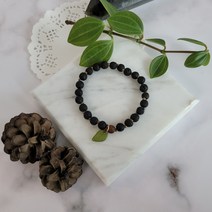 화산석 천연 원석 비즈 팔찌 6mm