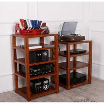 거실장 CD장식장 우드 오디오 스피커 수납장 캐비닛, 나무 색깔의 6개의 층