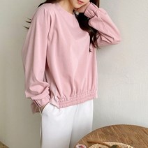 아이슈즈배색 밴드 블라우스 1071453