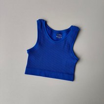 마라톤 싱글렛 한 여성 요가 조끼 체육관 스포츠 피트니스 러닝 짧은 원활한 솔리드 니트 오프 숄더 헬스장 탑 탑스, L, Sapphire Blue