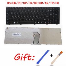숫자왼쪽키보드 왼손잡이 마우스 키보드 숫자패드 USUKRUSPFRBRGRARTRPO 새로운 노트북 키보드 레노보 아이디어패드 G570 Z560 Z560A Z560G Z565 G5, [10] TR