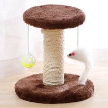 고양이구름다리 종이 캣타워 낮은 책장 무소음 캣휠 diy 아기고양이Sisal Rope Cat Scratching Post Kitten, 07 Coffee