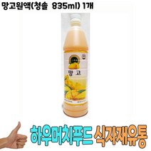 식자재 유통 도매) 망고원액(청솔 835ml) 1개 과일원액 음료원액 망고베이스 망고가루 식당납품 대량유통 업소용 식당용 음식점용 가게용 온라인식자재 인터넷식자재 업소용 식당식자재 음식점식자재 음 요리재료 음식점, 1, 1
