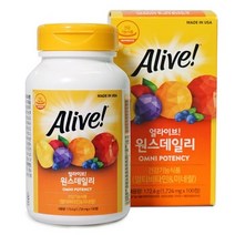 얼라이브 원스데일리 종합 멀티비타민 100정