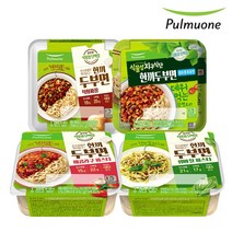 풀무원 pulmuone 한끼두부면 4개 골라담기 (생바질파스타/직화짜장/매콤라구/중화풍), 매콤라구파스타 220gx2_매콤라구파스타 220gx2