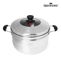 퀸센스 스팀쿠커 28cm 스텐 찜솥 찜냄비 찜기 곰솥, 쿠팡 본상품선택