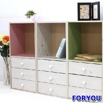 Foryou530 원룸가구 미니 공간 서랍장 4단 수납장 옷 슬림 예쁜, 상세페이지 참조, 화이트워시