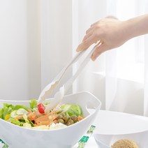 업소용 식당 가정용 카페 빵 베이커리 샐러드 뷔페 집게, 조개집게 - 대, 흰색