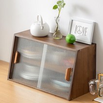 유리 쇼케이스 우드 원목 베이커리 진열장 디저트 진열대, 40cm 월넛