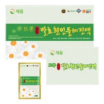 채움웰 명품 토종 발효 흰민들레즙 흰민들레진액 80ml 60포