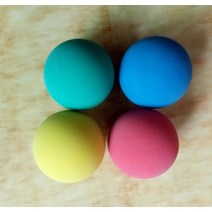 스쿼시 공 2pcs 스포츠 장난감 고탄성 고무 다채로운 중 55mm 어린이를위한 스트레스 장난감
