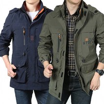 경량패딩 숏 패딩 아웃도어 경량 남성 야상 하프 후드 점퍼 잠바 남자 바람막이 봄 가을 겨울 사파리 자켓 항공 블루종