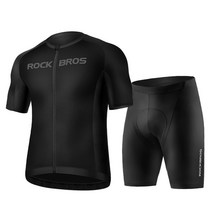 ROCKBROS-사이클링 저지 빕 세트 MTB 유니폼 자전거 의류 퀵 드라이 사이클링 짧은 반팔, 03 Group 3