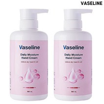 바세린 데일리 모이스처 핸드크림 500ml 1+1 / 대용량 / 바세린핸드크림 / 고보습, 1세트