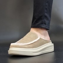 스웨이드 통굽 양털 슬리퍼 5cm 키높이 경량 털 슬리퍼 여자 남자 겨울 블로퍼 겨울 슬리퍼 겨울신발 털 블로퍼