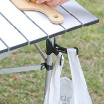 폴대설치 캠핑쓰레기봉투걸이 랜턴걸이 후크클립, 블랙