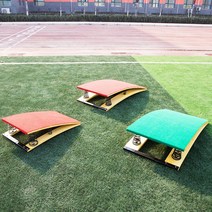 뜀틀 발구름판 체육시간 교구재 스프링 점프 높이뛰기, 50x80x20cm [포 스프링스] 그린