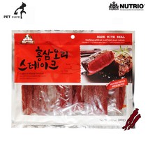뉴트리오 홍삼 오리 스테이크 400g 반려견 애견 간식, 단품