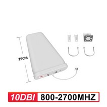 12dBi LPDA 2G 3G 4G 안테나 N 남성용 야외 휴대 전화 신호 부스터 증폭기 리피터 GSM UMTS LTE Lintratek, 03 10dbi (800-2700mhz)