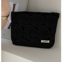 파우치 화장품 가방 여성 꽃 메이크업 케이스 주최자 한국어 자수 화장품 주머니 여행, 19