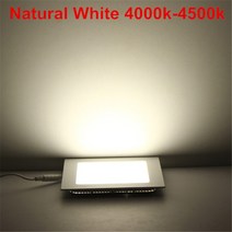 파워딜 Ac/dc 12 v/24 v 울트라 얇은 디자인 3 w 6 9w12w 15 25 led 천장 recessed 그리드 downlight 광장, 01 Natural White_10 24V 6W